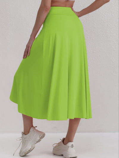 Asymmetrische Hoge Taille Gespleten Rok Casual